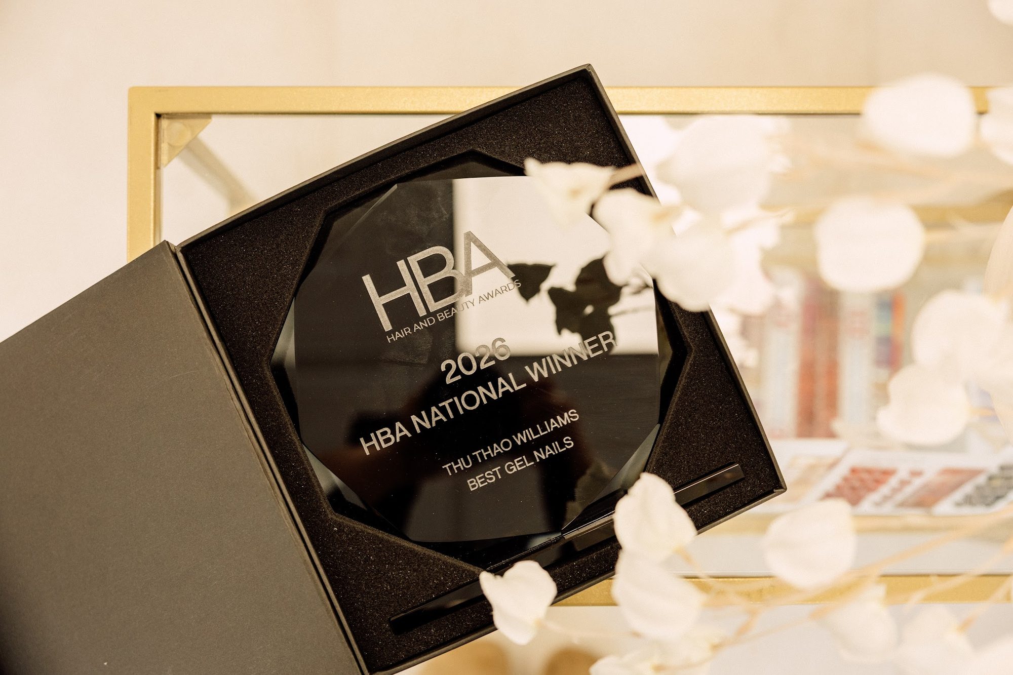 The HBA National Winner 2026 award for Best Gel Nails